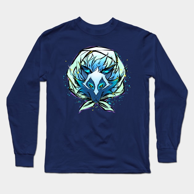 Cosmic Wolf Kosmo Long Sleeve T-Shirt by Astrayeah